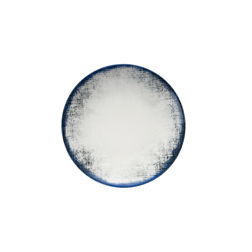 Jedálenská súprava 24 ks biela/modrá/porcelán