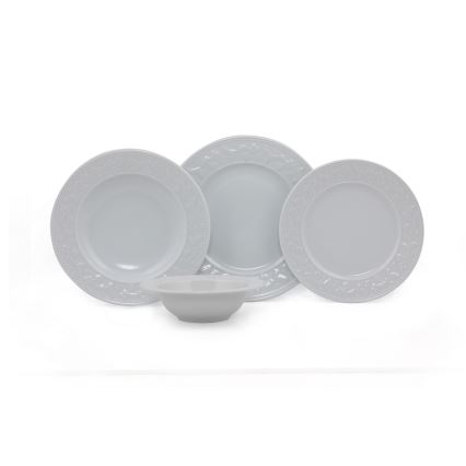 Jedálenská súprava 24 ks biela/porcelán