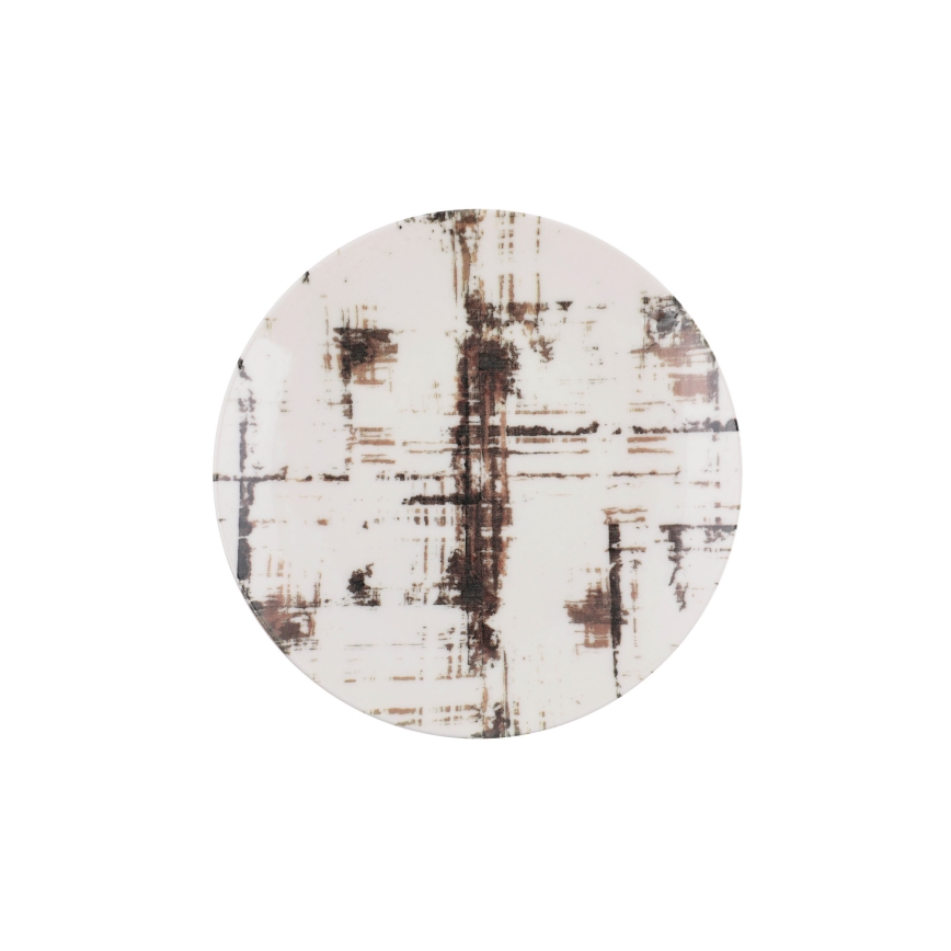 Jedálenská súprava 24 ks hnedá/biela/porcelán