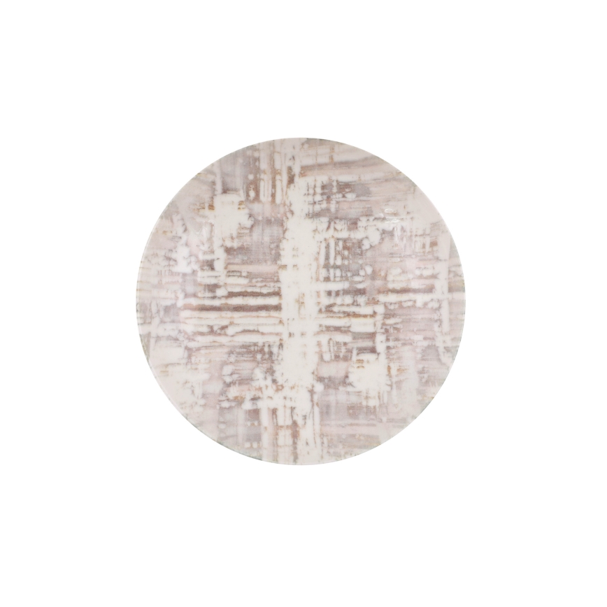 Jedálenská súprava 24 ks hnedá/biela/porcelán