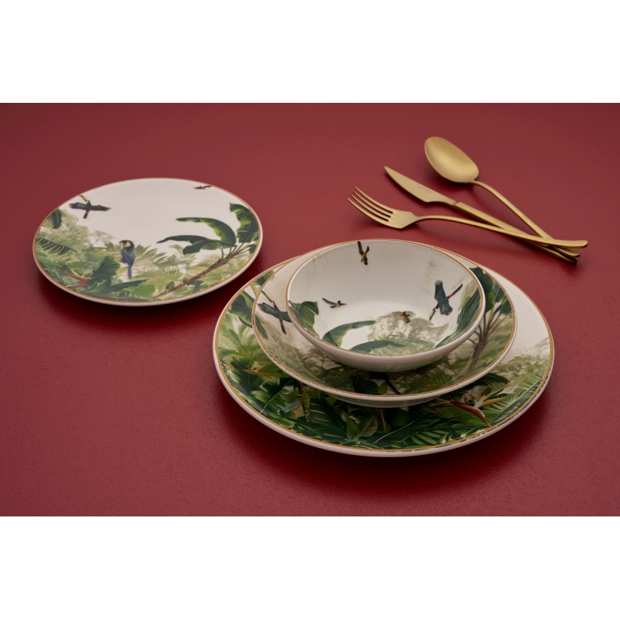 Jedálenská súprava 24 ks pestrofarebná/keramika