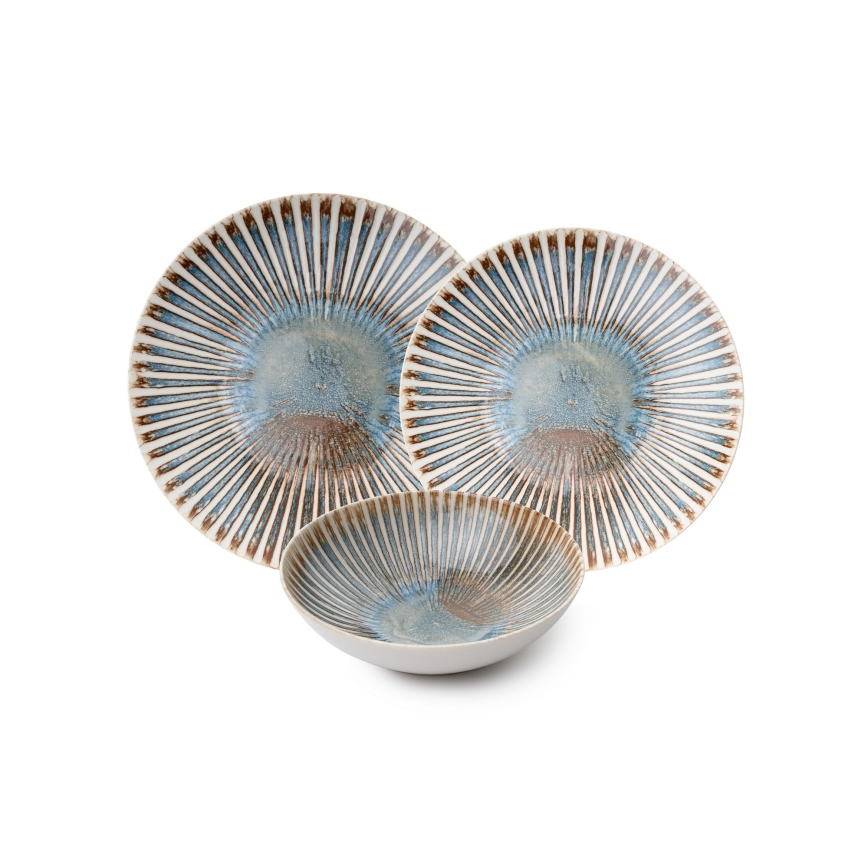 Jedálenská súprava 24 ks pestrofarebná/porcelán