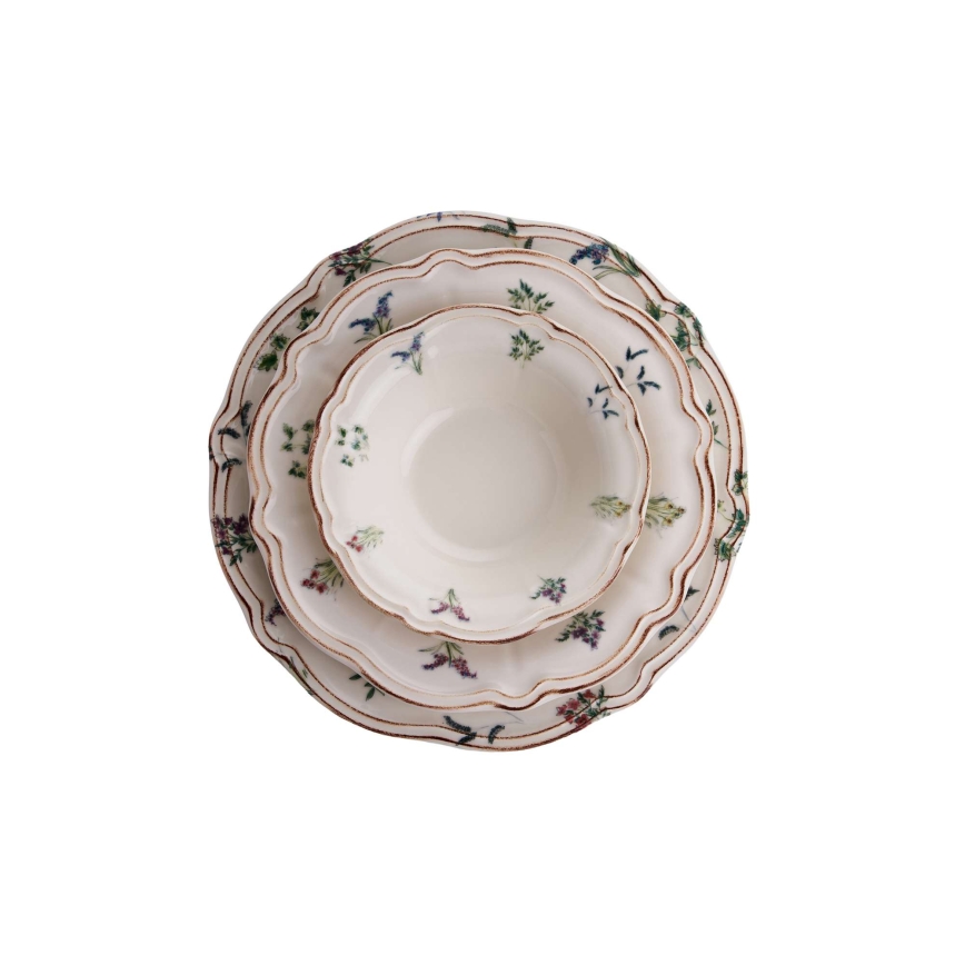 Jedálenská súprava 24 ks pestrofarebná/porcelán