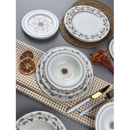 Jedálenská súprava 24 ks pestrofarebná/porcelán
