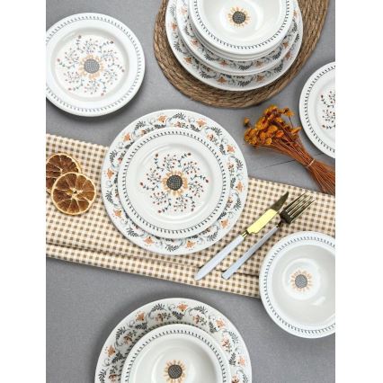 Jedálenská súprava 24 ks pestrofarebná/porcelán