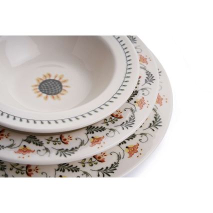 Jedálenská súprava 24 ks pestrofarebná/porcelán
