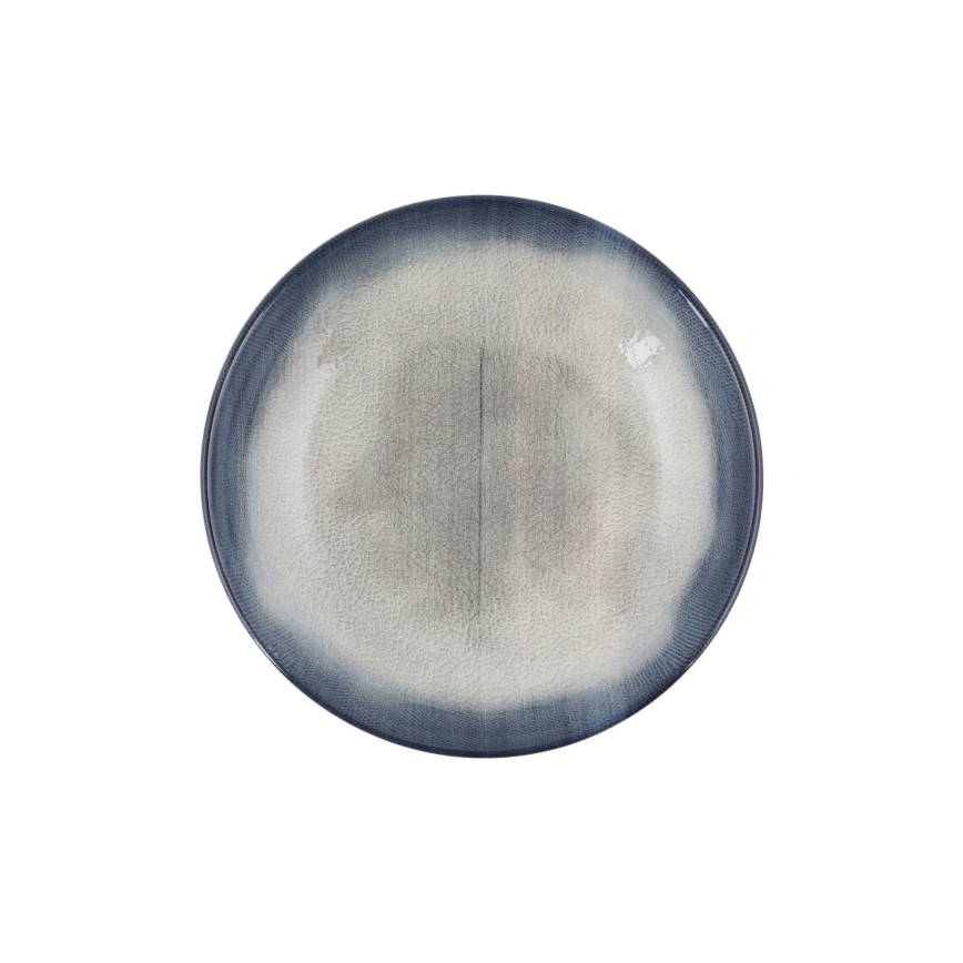 Jedálenská súprava 26 ks modrá/hnedá/porcelán