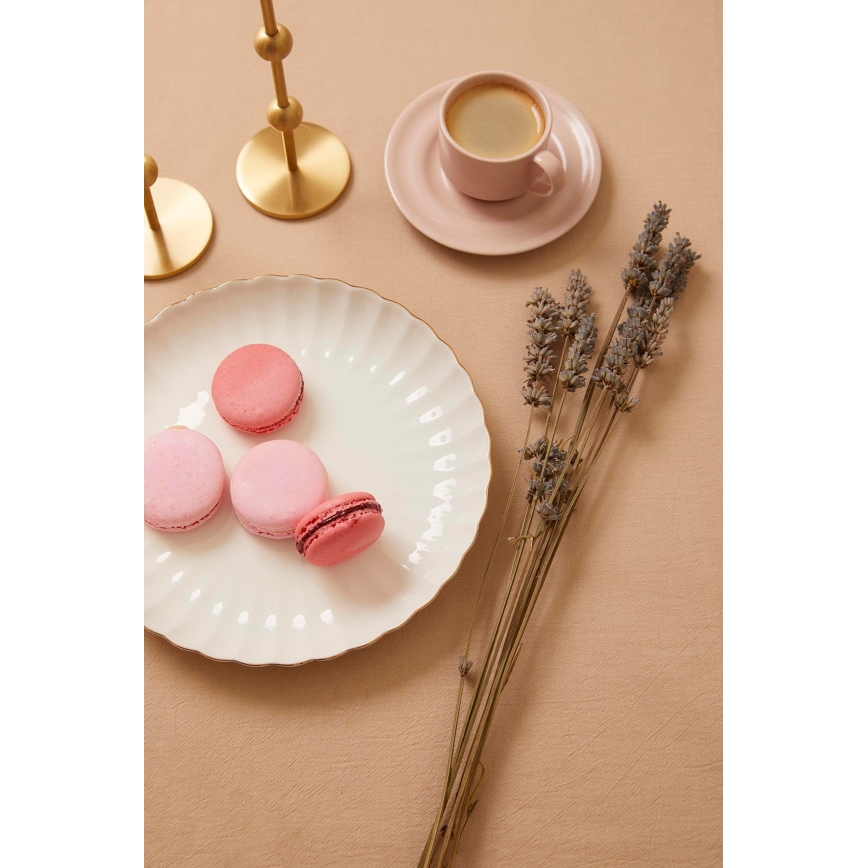 Jedálenská súprava 27 ks biela/zlatá/porcelán