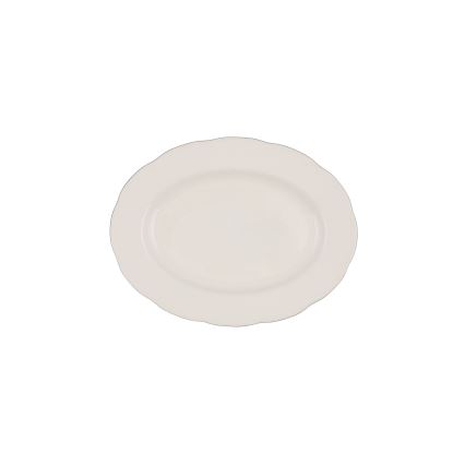 Jedálenská súprava 54 ks biela/strieborná/kostný porcelán