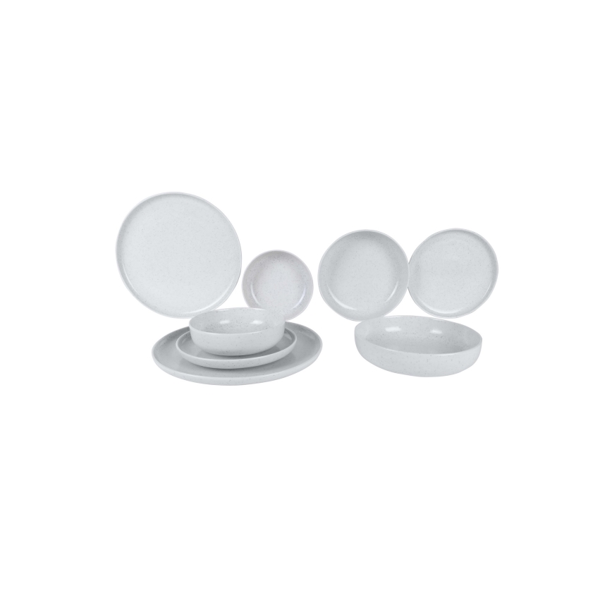 Jedálenská súprava 8 ks, béžová, porcelán