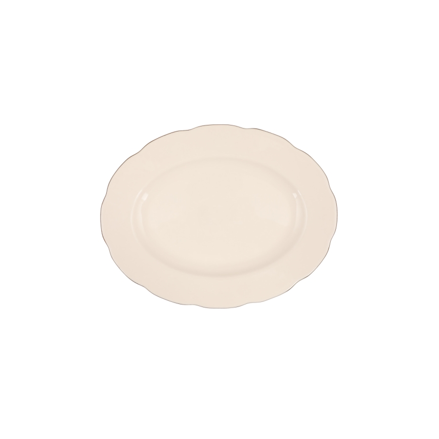 Jedálenská súprava 83 ks biela/medená/porcelán