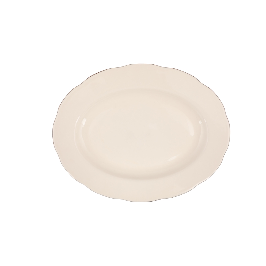 Jedálenská súprava 83 ks biela/medená/porcelán