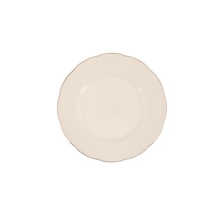 Jedálenská súprava 83 ks biela/medená/porcelán