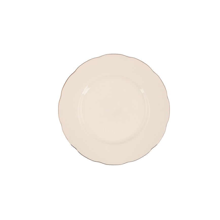 Jedálenská súprava 83 ks biela/medená/porcelán