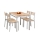 Jedálenský set MALCOLM 110 x 70 cm, kov/dub sonoma
