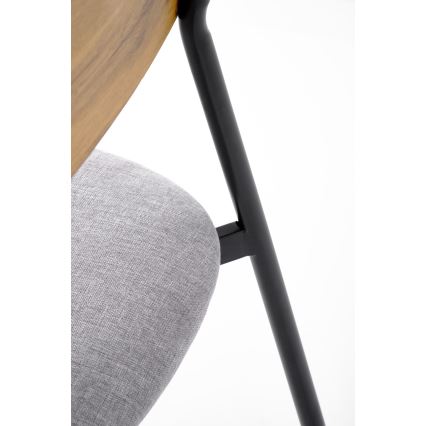 Jedálenský set NANDO 84x54 cm sivý/hnedý/čierny