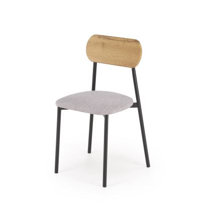 Jedálenský set NANDO 84x54 cm sivý/hnedý/čierny