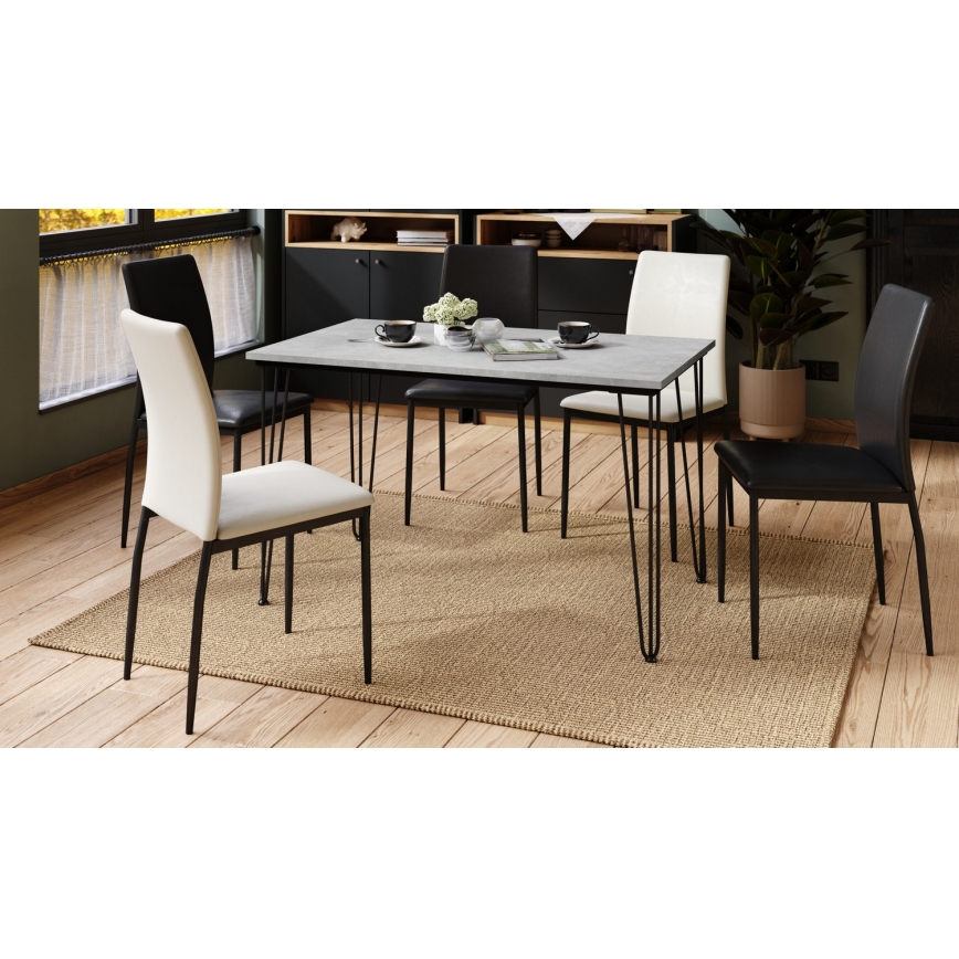 Jedálenský stôl HALIJA, betónová šedá