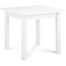 Jedálenský stôl HOSPE 78x80 cm buk/biela