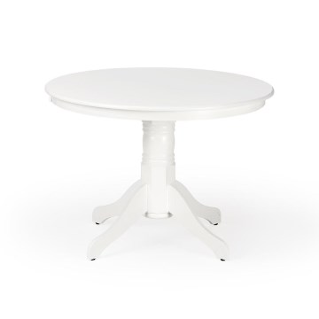 Jedálenský stôl KOTI priemer 106 cm biely