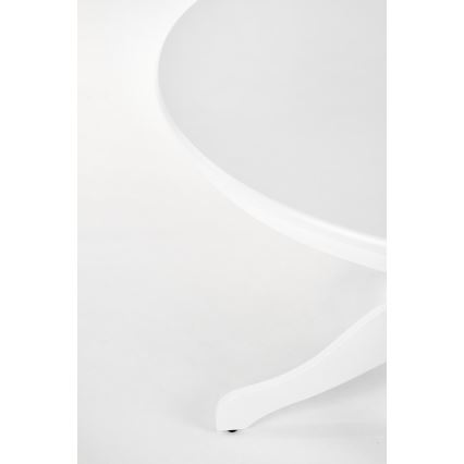 Jedálenský stôl KOTI priemer 106 cm biely