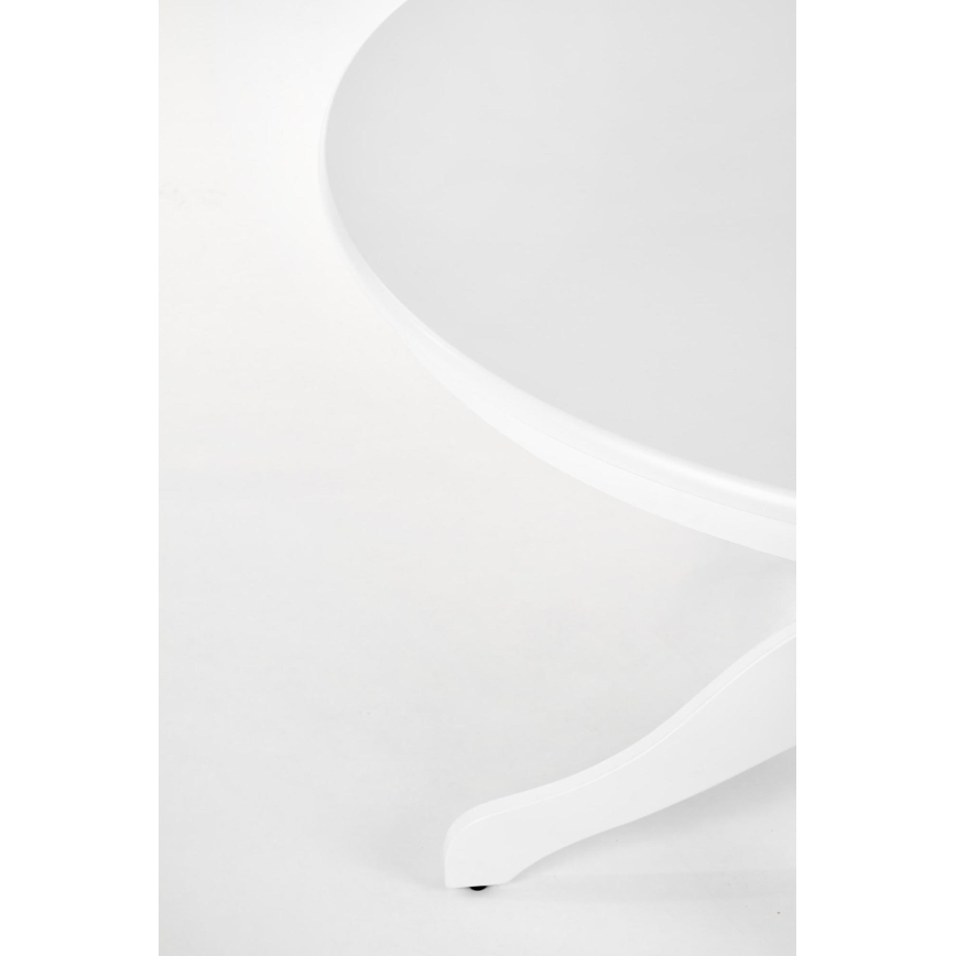 Jedálenský stôl KOTI priemer 106 cm biely