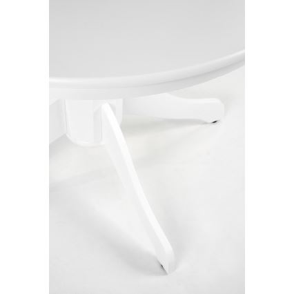 Jedálenský stôl KOTI priemer 106 cm biely