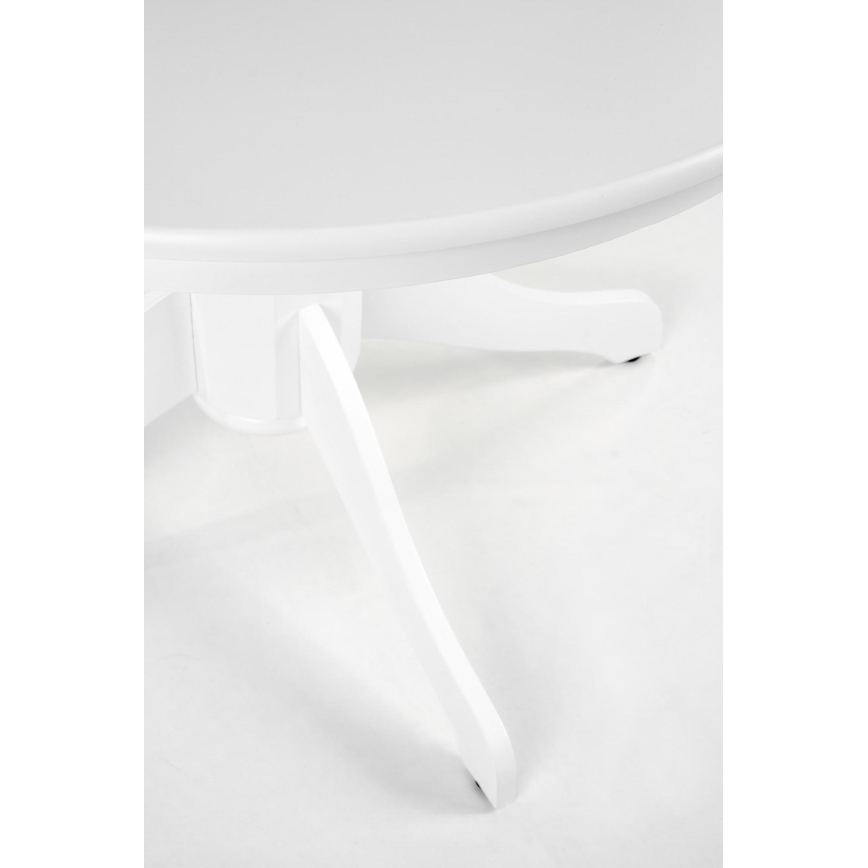 Jedálenský stôl KOTI priemer 106 cm biely