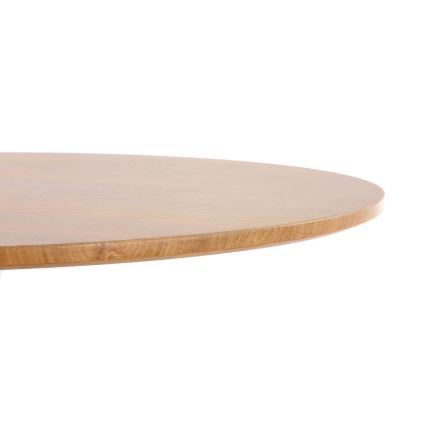 Jedálenský stôl LUGI, priemer 80 cm, hnedá/biela