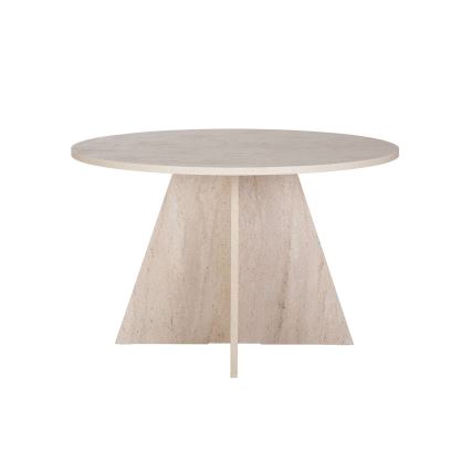Jedálenský stôl MATIN, priemer 120 cm, travertín