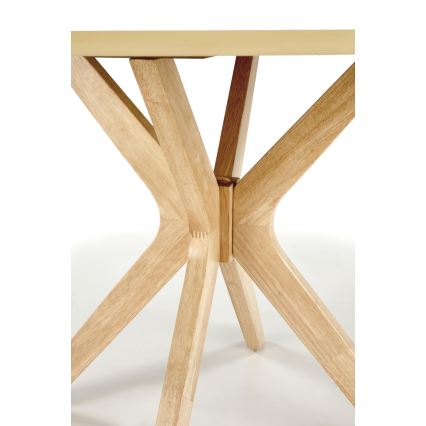 Jedálenský stôl NICOLAS, priemer 120 cm, hnedý