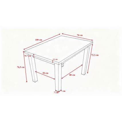 Jedálenský stôl NOAH dub sonoma