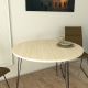 Jedálenský stôl SANDALF 75x90 cm béžová/čierna