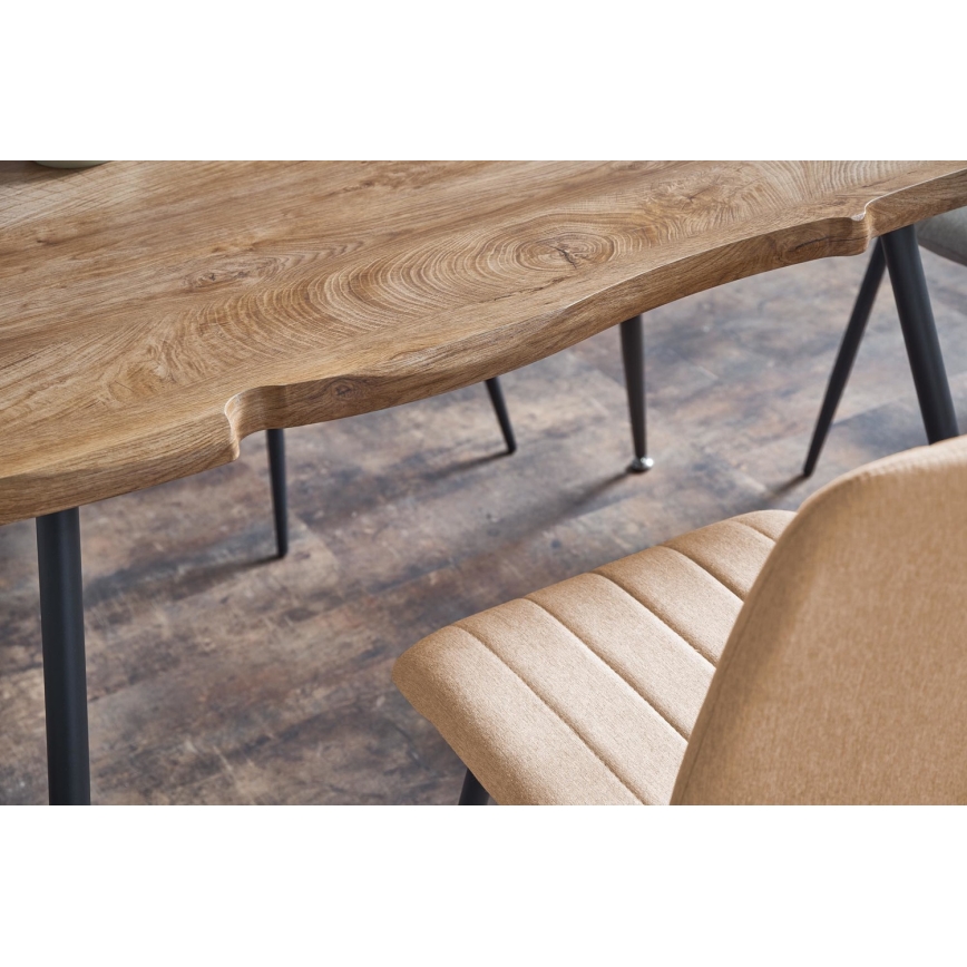 Jedálenský stôl SOLACE dub/čierny