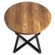 Jedálenský stôl SURI 78x90 cm čierna/hnedá