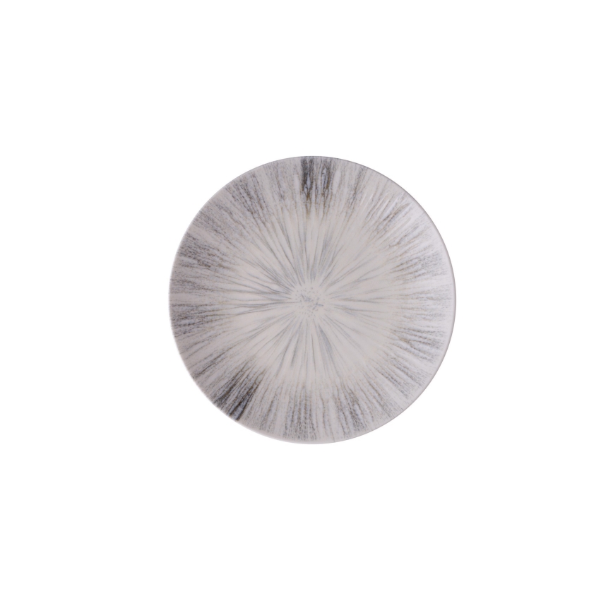 Jedálna sada 24 ks sivá/porcelán