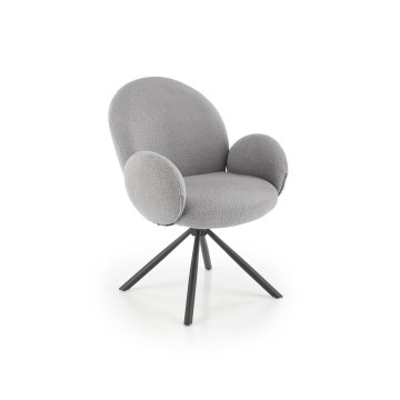 Jedálna stolička KIVA, 1 ks, sivá