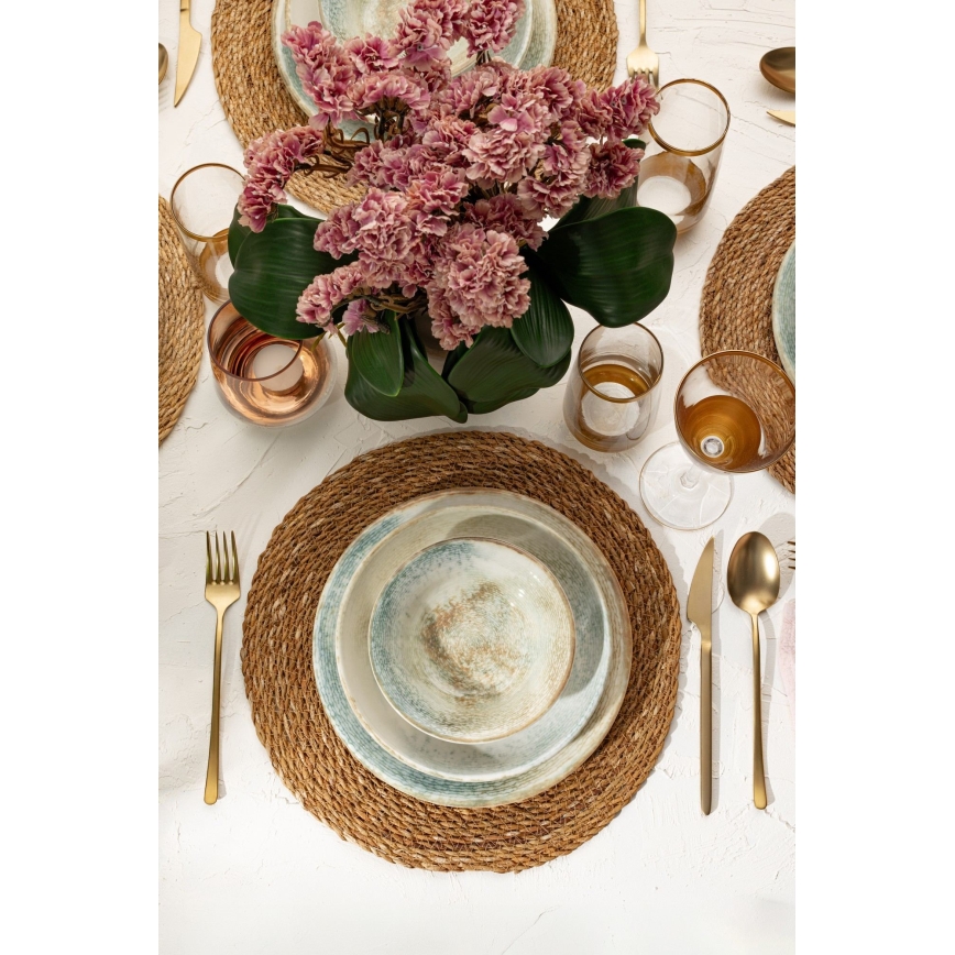 Jedálna súprava 18 ks pestrofarebná/porcelán