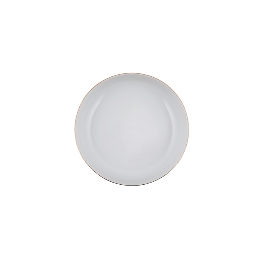 Jedálna súprava 24 ks biela/zlatá/porcelán