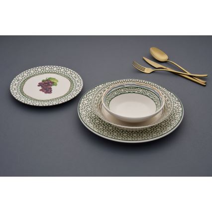 Jedálna súprava 24 ks pestrofarebná/keramika