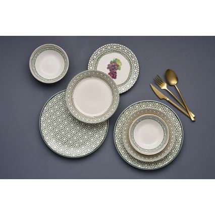 Jedálna súprava 24 ks pestrofarebná/keramika