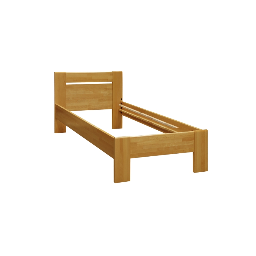 Jednolôžková posteľ AMBER 90x200 cm svetlý orech