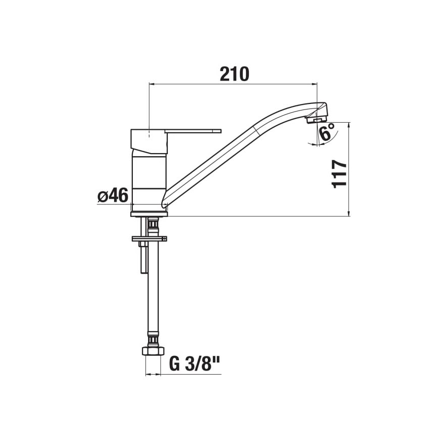 JIKA H3511Z10042301 - Batéria drezová LYRA 21 cm lesklý chróm