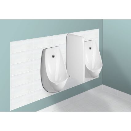 JIKA H8411010004871 - Pisoár so senzorom DOMINO 24V, zadný prívod, zadný odpad, keramika/biela