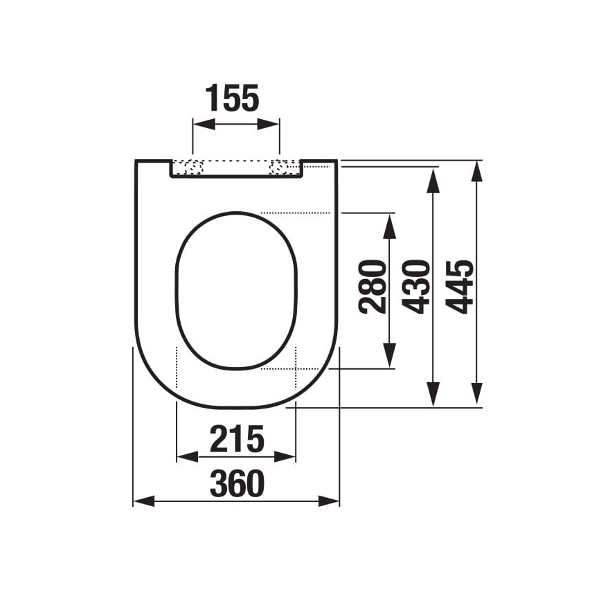 JIKA H8917150000631 - WC doska MIO duroplast/biela