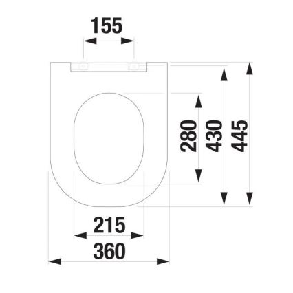 JIKA H8917167160631 - WC sedadlo SoftClose MIO duroplast/matná čierna