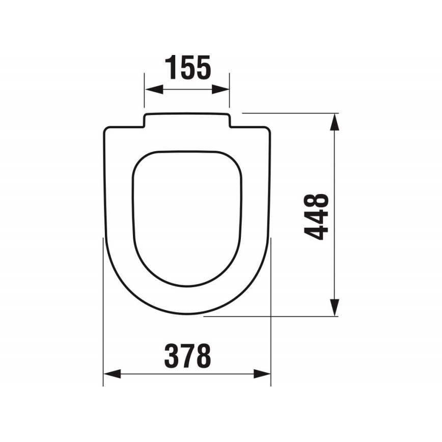JIKA H8932823000631 - WC sedadlo DEEP duroplast/biela
