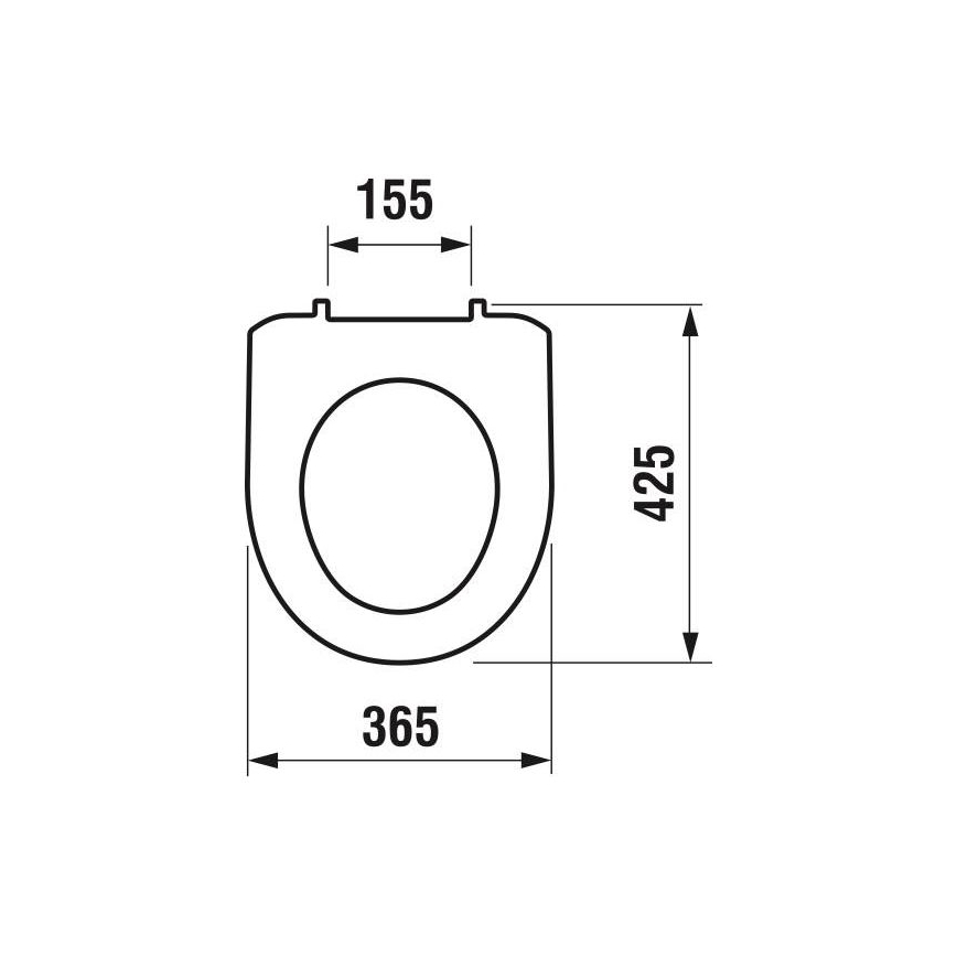 JIKA H8933870000001 - WC doska LYRA termoplast/biela