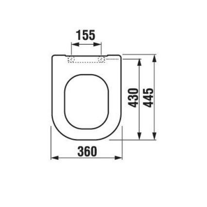 JIKA H8936103000631 - WC sedátko DEEP duroplast/biela