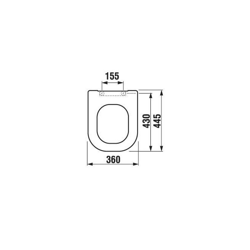 JIKA H8936103000631 - WC sedátko DEEP duroplast/biela